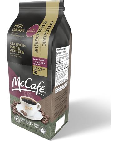 McCafe High Grown Organic Whole Bean Coffee Dark Roast 300g Certified Organic For Keurig Coffee Makers High Grown 300 g (Pack of 1) Whole Bean - Buy Online on GoSupps.com