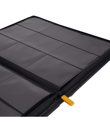 Card Guardian 9-Pocket Premium Zipper Binder for 360 Cards - Side Loading Pockets for TCG Games (Black) - Buy Online on GoSupps.com