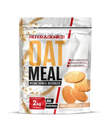 NUTRAGENICS Oatmeal flavors - Nutragenics Instant Oatmeal 2kg - Oats Flavors - Oat powder - Oatmeal - Oatmeal Powder Flavors - Oatmeal (biscuit)