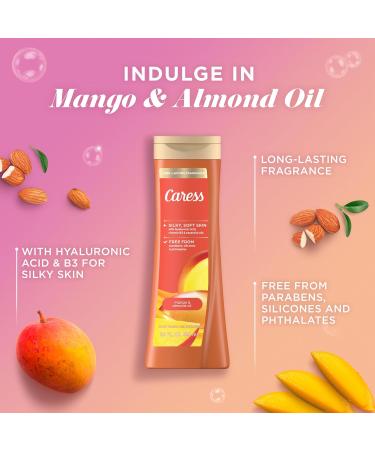 Caress Body Wash Mango & Almond Oil For Smooth And Rejuvenated Skin Body Soap 20 fl oz Pack of 4 - Buy Online on GoSupps.com