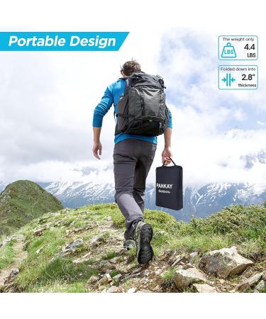 Pankay Portable Toilet for Camping  15.8" Extra Large Camping Toilets Portable Potty for Adults  Travel Toilet with Handbag  Easy Set Up  Lightweight and Sturdy  Camp Toilet for Car Boat Hiking Beach Extra Large Black - Buy Online on GoSupps.com
