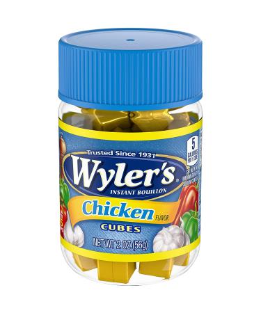 Wylers Instant Chicken Bouillon Cubes - 2 oz Jar - Buy Online on GoSupps.com