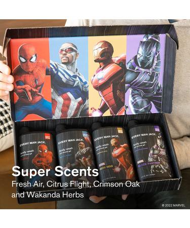 Every Man Jack Marvel Collectors Box - Body Wash Gift Set for Men | Clean Ingredients & Unique Scents - Buy Online on GoSupps.com