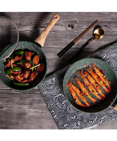 DameCo Frying pan Granite Coating Saucepan Non-Stick Pancake Pans Soup Sauce Pot Skillet Halogen Furnace Gas Kitchen Cooking Utensil Skillet Pan Frying Pan Interesting - Buy Online on GoSupps.com