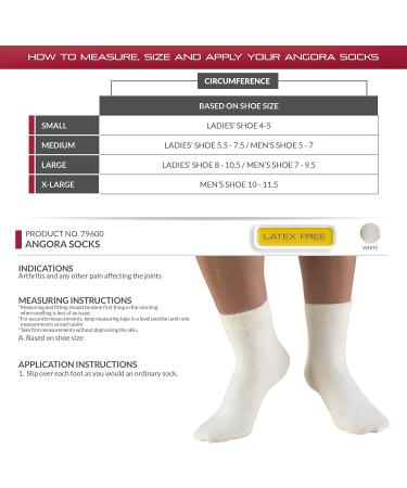 OTC Angora Foot Warmer Socks - Natural Wool Unisex Large - Ideal for Arthritis Relief | Comfortable International Shipping - Buy Online on GoSupps.com