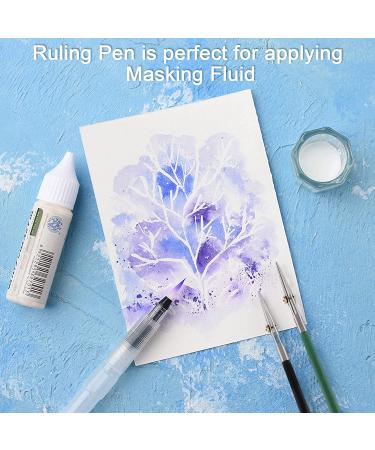 LOONENG Ruling Pen for Masking Fluid - Ideal for Cartography, Calligraphy, and Fine Line Drawing | Compatible with Drawing Ink, Indian Ink, and Gouache Black - Buy Online on GoSupps.com