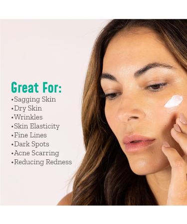 Nuventin Collagen Firming Cream with Aloe Vera & Green Tea - Anti Aging Moisturizer for Dry, Sagging Skin - 15 Fl Oz - Buy Online on GoSupps.com