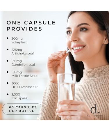 Daily Defense Liver Cleanse and Detox & Repair Formula - Liver Support Supplement with Artichoke Extract for Liver Health - Milk Thistle Liver Detox with Dandelion Leaf Extracts - 60 Capsules - Buy Online on GoSupps.com