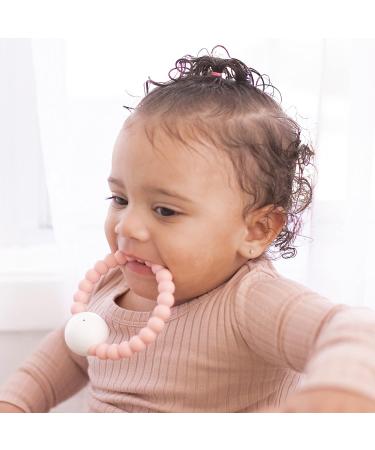 Ryan and Rose Cutie Teether Rattle - Pink | Silicone Teething Toy - Buy Online on GoSupps.com