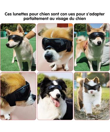 Dog Sunglasses - UV Protection Waterproof Glasses for Medium & Large Dogs - Stylish Pet Eye Protection - Buy Online on GoSupps.com