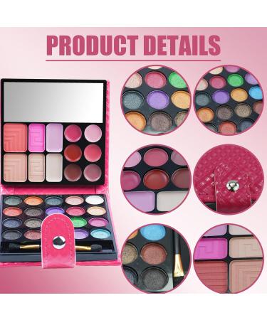 32 Colors Wood Collection Eyeshadow Palette - Waterproof Pearl & Matte Shades | Includes Dual-Sided Brush & Mirror | Perfect for eyes face hair & body - Buy Online on GoSupps.com