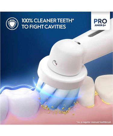 Oral-B Pro Junior Kids Electric Toothbrush - Star Wars Mandalorian Handle, 3 Modes, Kid-Friendly, Ages 6+, UK Plug - Buy Online on GoSupps.com
