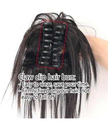 Hair Bun Hairpiece for Women Messy Bun Hair Piece Synthetic Claw Clip Hair Bun Wavy Curly Chignon Hair Extensions Claw Clip Ponytail Hairpieces Hair Scrunchie with Clip for Women Hair Chignons(22) - Buy Online on GoSupps.com