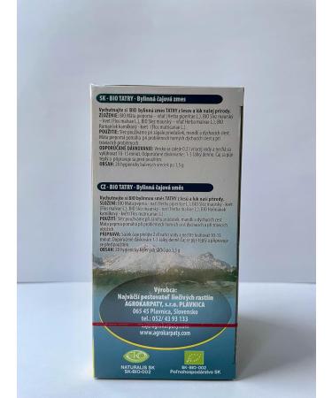 Tatry Premium Herbal Tea Infusion to Support Good Health (20 Tea Bags 30g) - Buy Online on GoSupps.com