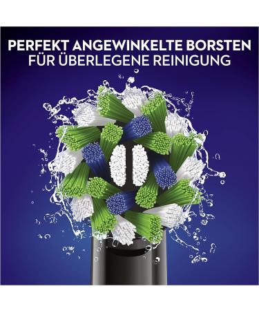 Oral-B CrossAction Electric Toothbrush Heads 10ct - Black Edition for Holistic Mouth Cleaning | CleanMaximiser Bristles | Pack of 1 - Buy Online on GoSupps.com