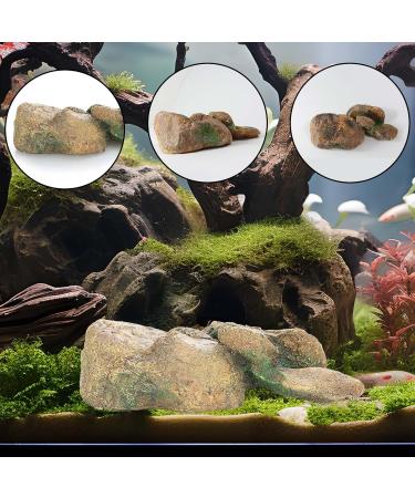 Ctpeng Aquarium Decoration Stone - Natural Look Decorative Rock & Hiding Place (25cm 13cm 7cm Resin) - Ideal Aquarium Accessories - Buy Online on GoSupps.com