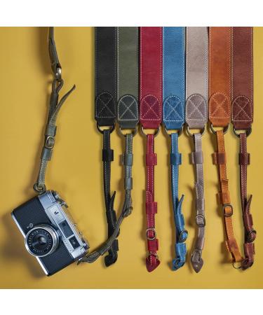 MegaGear MG1515 Sierra Series Genuine Leather Camera Strap - Brown Compact | Shoulder or Neck Strap - Buy Online on GoSupps.com