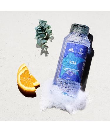Opening the adidas Store Adidas UEFA Star Edition shower gel for men vegan formula 250 ml - Buy Online on GoSupps.com