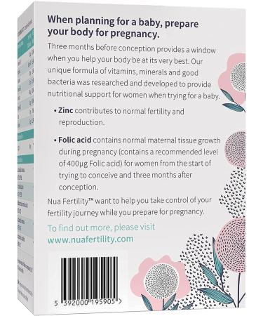 Nua Fertility NuaBiome Women: Multi-Award-Winning Gut Health Supplement for Conception (60 Capsules) - Buy Online on GoSupps.com