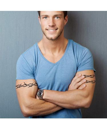Large Barbed Wire Temporary Tattoos Variety Pack | 6-Pack | Skin Safe | MADE IN THE USA - Buy Online on GoSupps.com