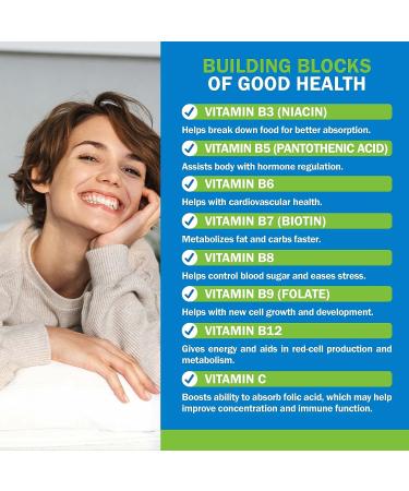 Plant-Based Vitamin B Complex Gummies for Adults - Vegan Formula - Energy, Mood Boost - Non-GMO - 60 Ct - Buy Online on GoSupps.com