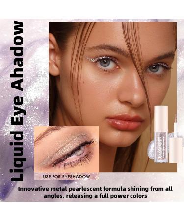 Shop HOSAILY 3Pcs Liquid Glitter Eyeshadow & Eyeliner Long-Lasting Korean Makeup with Sparkling Metallic Shimmer - International Shipping Available - Buy Online on GoSupps.com