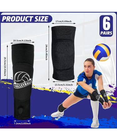 6 Pairs Volleyball Arm Sleeves and Knee Pads Set for Youth - Protection Pad, Breathable Fabric - Volleyball Training Gear - Buy Online on GoSupps.com
