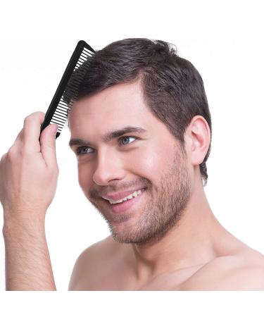 6-Piece Professional Hair Cutting Comb Set - Ideal for Stylists and Barbers - Black - Buy Online on GoSupps.com