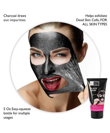 Global Beauty Care 5 oz Charcoal Infused Black Peel-Off Mask | 150 ml Peel-Off Mask - Buy Online on GoSupps.com