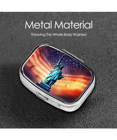 Independence Day Printed Pill Box | Portable Travel Medicine Organizer - Shop Now - Buy Online on GoSupps.com