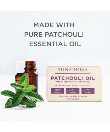Sunaroma Patchouli Oil Relaxing Body Bar - 8 oz | Soothing Spa Experience | International Shipping - Buy Online on GoSupps.com