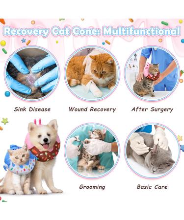 Halinuia Soft Anti-Bite Cat Collar - 2 Piece Donut Design for Kittens & Puppies | Protective Post-Surgery Care - Buy Online on GoSupps.com