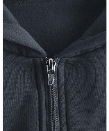 Soluo Womens Zip Up Cropped Hoodie Jackets Sweatshirts Drawstring Crop Hooded Jacket Top Fashion Casual Fleece Coat Outwear Dark Grey Small - Buy Online on GoSupps.com