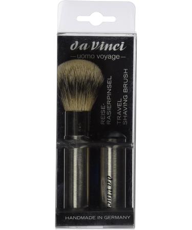 Da Vinci Travel Shaving Brush - Handmade Badger Hair Silvertip 18mm | Premium Quality | International Shipping - Buy Online on GoSupps.com