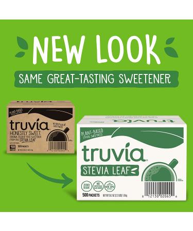 Truvia Natural Stevia Sweetener Packets - 500 Count (35.2 oz) - Buy Online on GoSupps.com