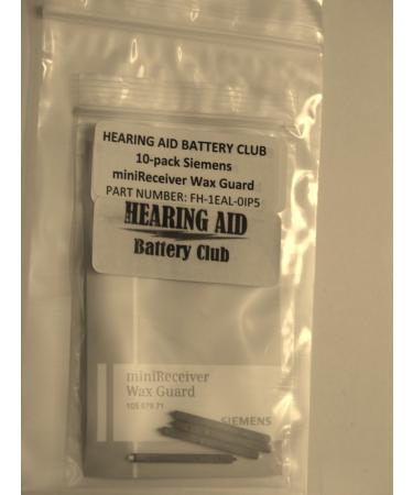 Siemens miniReceiver Wax Guard (10 Pack of Individual Filters)