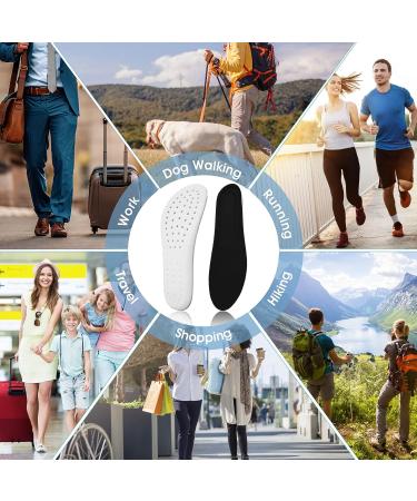 Memory Foam Shoe Insoles | Arch Support & Shock Absorption | Cropable & Cushioning | Men & Women US 5-10 - Buy Online on GoSupps.com