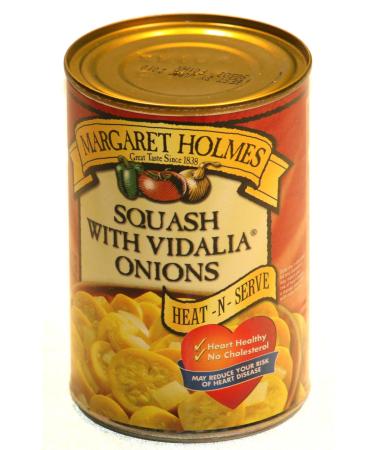 Margaret Holmes, Squash with Vidalia Onions, 14.5oz Can (Pack of 6)