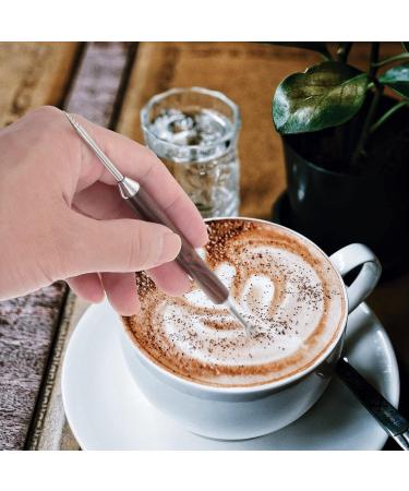 Buy Lurrose Coffee-Free Linen Pencil Cake Template & Barista Pen - Stainless Steel Coffee Art Tool for Perfect Coffee Designs - Buy Online on GoSupps.com