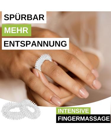 Buy Dupore Premium Acupressure Ring 14er Set | Stress Relief Finger Massage Rings - Gold & Silver - Novelry 2024 - Buy Online on GoSupps.com