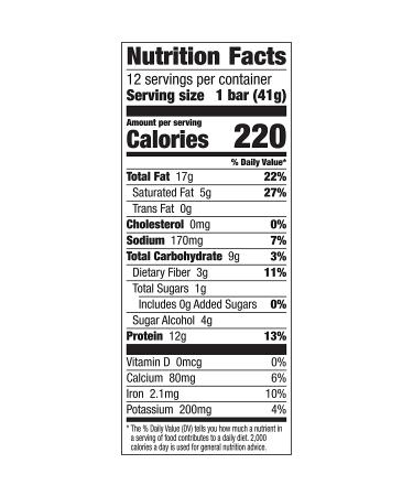 Ratio Keto-Friendly Lemon Almond Crunchy Bars 1.45 oz 12ct - Gluten-Free - Buy Online on GoSupps.com