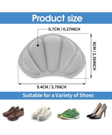 Sibba Heel Pads Sticker 3 Pairs - Comfort Sponge Cushion for Pain Relief & Non-Slip Silicone Inserts for Women's Shoes - Buy Online on GoSupps.com