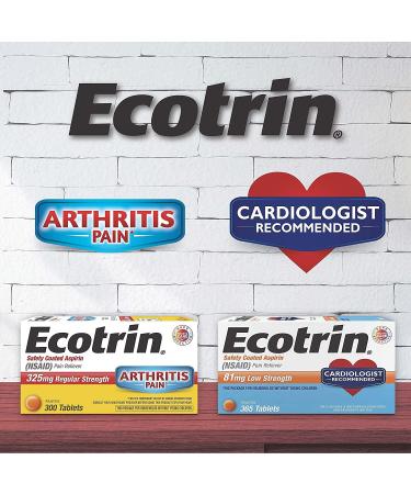 Ecotrin Enteric Aspirin Low Strength 81 mg Tablets - 45 ct - Buy Online on GoSupps.com