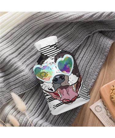 Buy Bulldog Hot Water Bottle with Plush Cover | Hand Warmer for Adults & Kids | 26.5x15.3cm | Fast International Shipping - Buy Online on GoSupps.com