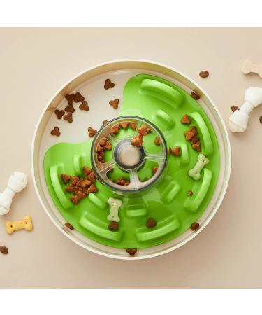 PetDreamHouse Spin Collection Interactive Slow Feeder Bowl for Dogs - Green Advanced Level - Buy Online on GoSupps.com