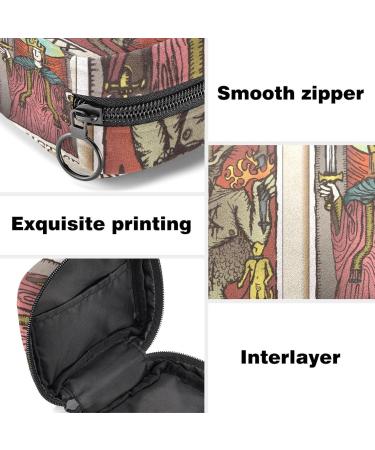 Buy Devil and Justice Tarot Cards Menstruation Pad Bag - Stylish Practical Storage for Women Teens & Girls - Buy Online on GoSupps.com