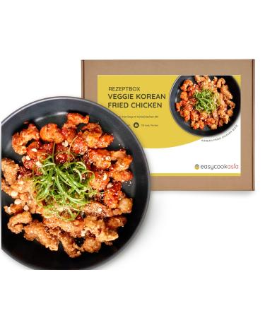 Easycookasia veggie korean fried chicken chicken cooking box with all important Asian ingredients i perfect for beginners or giving away