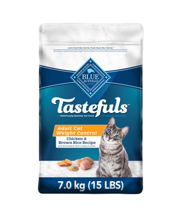 Blue Buffalo Weight Control Natural Adult Dry Cat Food Chicken And Brown Rice 6.8kg bag kibble Large Bag