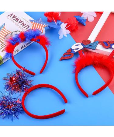 Fovths 8pc Patriotic Head Bopper Set | 4th of July & Veterans Day Headbands - Buy Online on GoSupps.com
