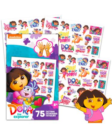 Dora Tattoos - 75 Assorted Dora Temporary Tattoos